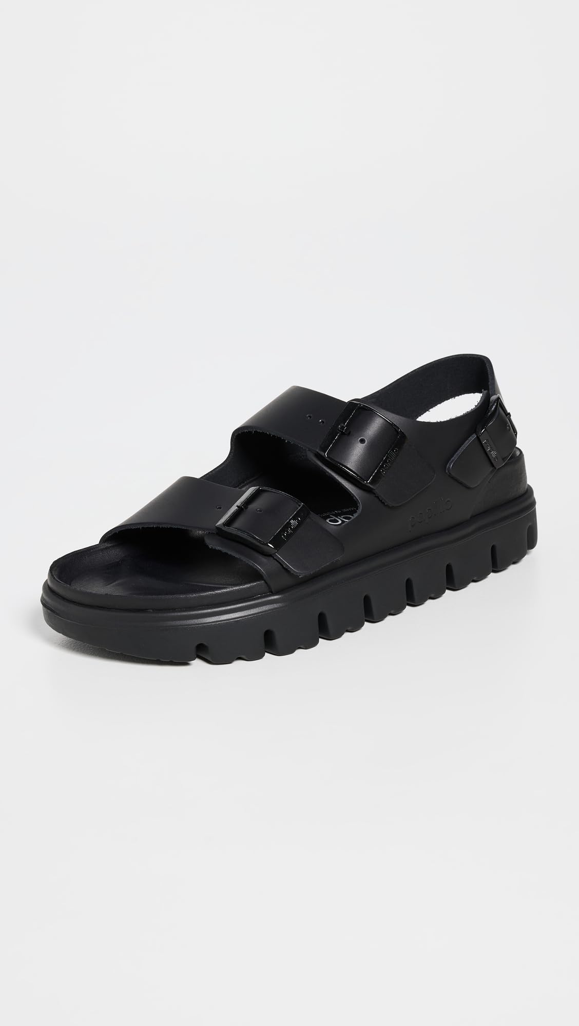 Birkenstock Women's Milano Chunky Sandals, Black, 7-7.5 Medium US