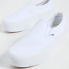 Vans Ua Classic Slip-On Stackform Sneakers, Canvas True White, 6 US Women/4.5 US Men
