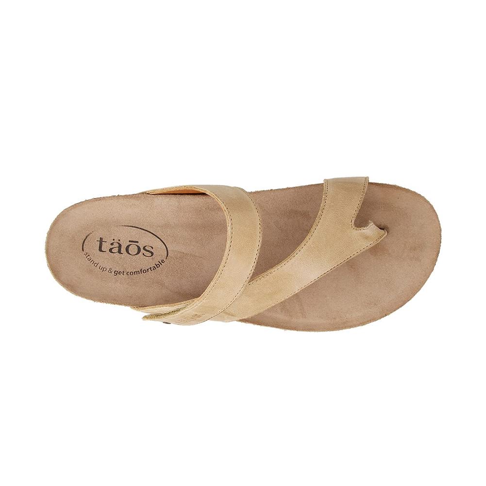 Taos Women's Lola Stone Leather Sandal 6-6.5 M US