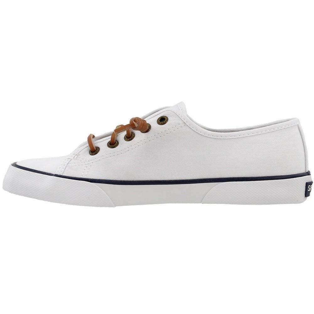 Sperry womens Pier View Sneaker, White, 5.5 US