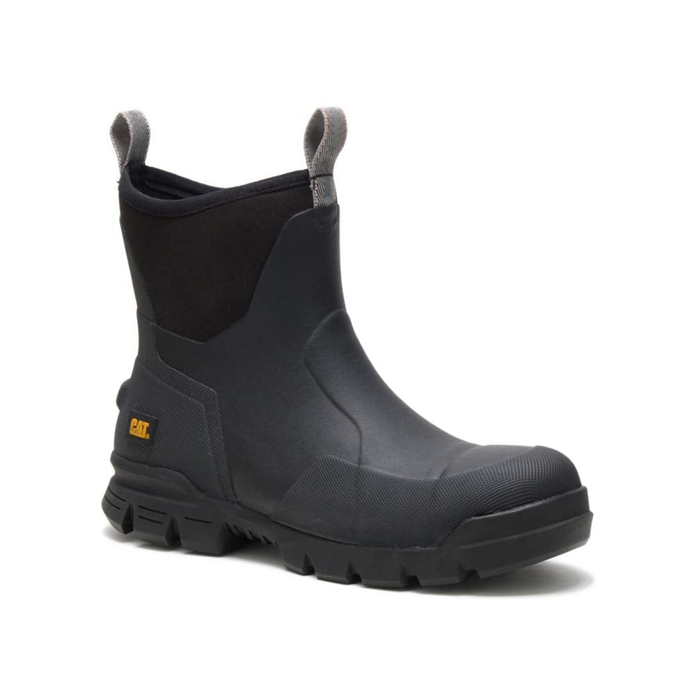 Caterpillar unisex adult Stormers 6" Steel Toe Work Construction Boot, Black, 14 Women 12 Men US