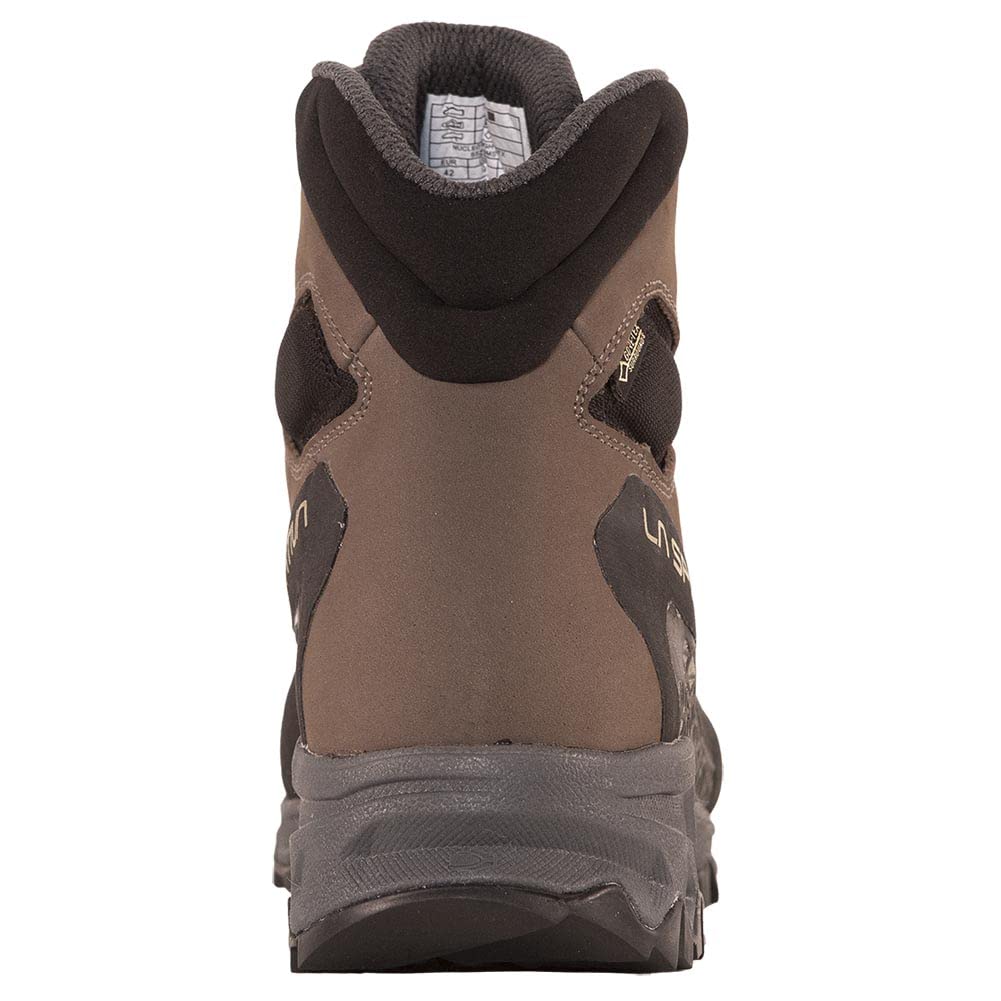 La Sportiva Mens Nucleo High II GTX Waterproof Wide Hiking Boot, Taupe/Clay, 12.5-13