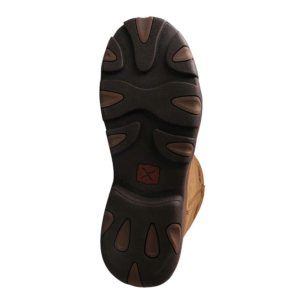 Twisted X Men's 17" Snake Boot, Moc Toe, Distressed Saddle & Saddle, 13 M