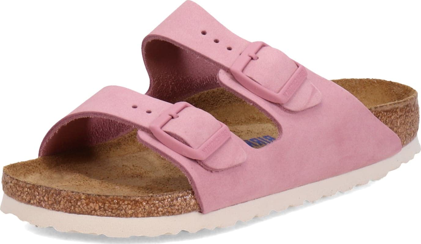 Birkenstock Women's, Arizona Soft Footbed Sandal - Narrow Width Orchid