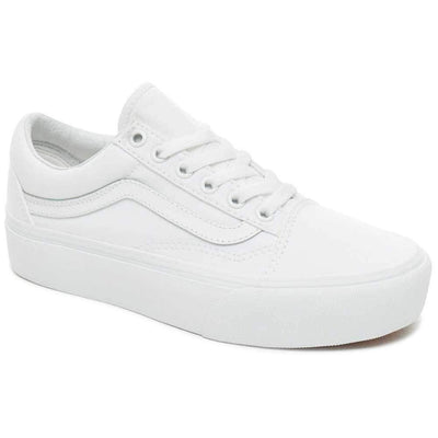 Vans Old Skool Platform True White Men's 10, Women's 11.5
