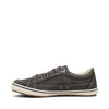 Taos Footwear Women's Moc Star Graphite Distressed Sneaker 7.5 (M) US
