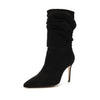 SCHUTZ Women's Ashlee High Heel Mid Calf Boots, Black, Size 10.5