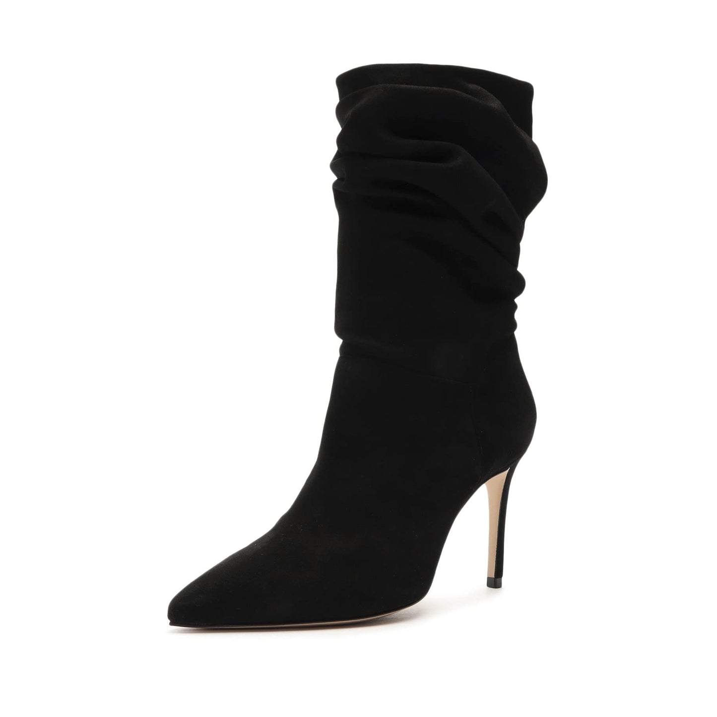 SCHUTZ Women's Ashlee High Heel Mid Calf Boots, Black, Size 10.5