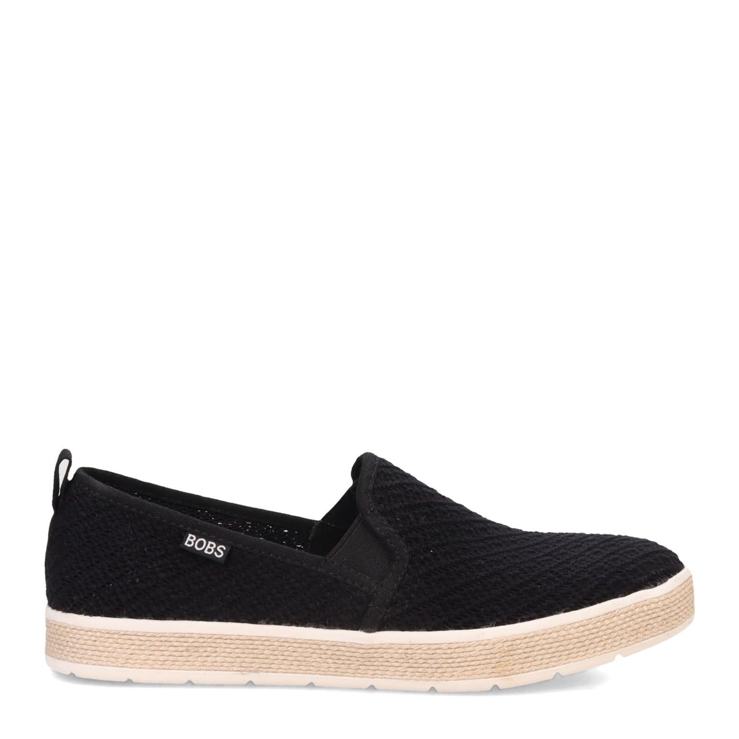 Skechers Women's, BOBS Flexpadrille Luxe - Summer Sky Slip-On, 7.5, Black