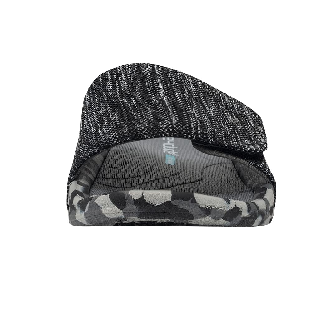 HEYDUDE Men's Phoenix Dark Quarry Camo Size 11 | Men’s Footwear | Men’s Slip On Sandals | Comfortable & Light-Weight