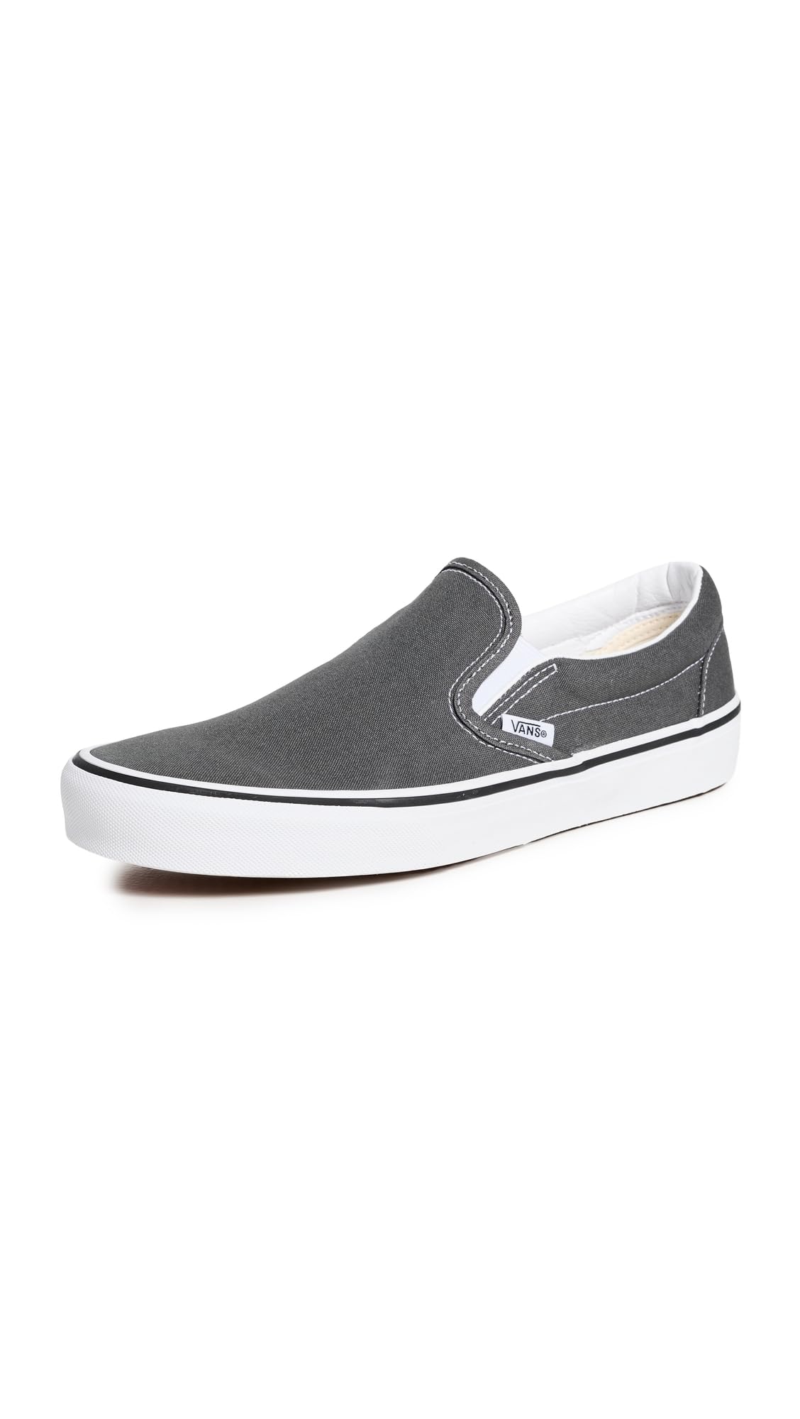 Vans U Classic Slip On Unisex Sneakers, Charcoal, 7.5 US Women/6 US Men
