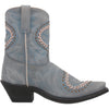 Laredo Women's Fancy Leather Western Boot Snip Toe Light Blue 11 M