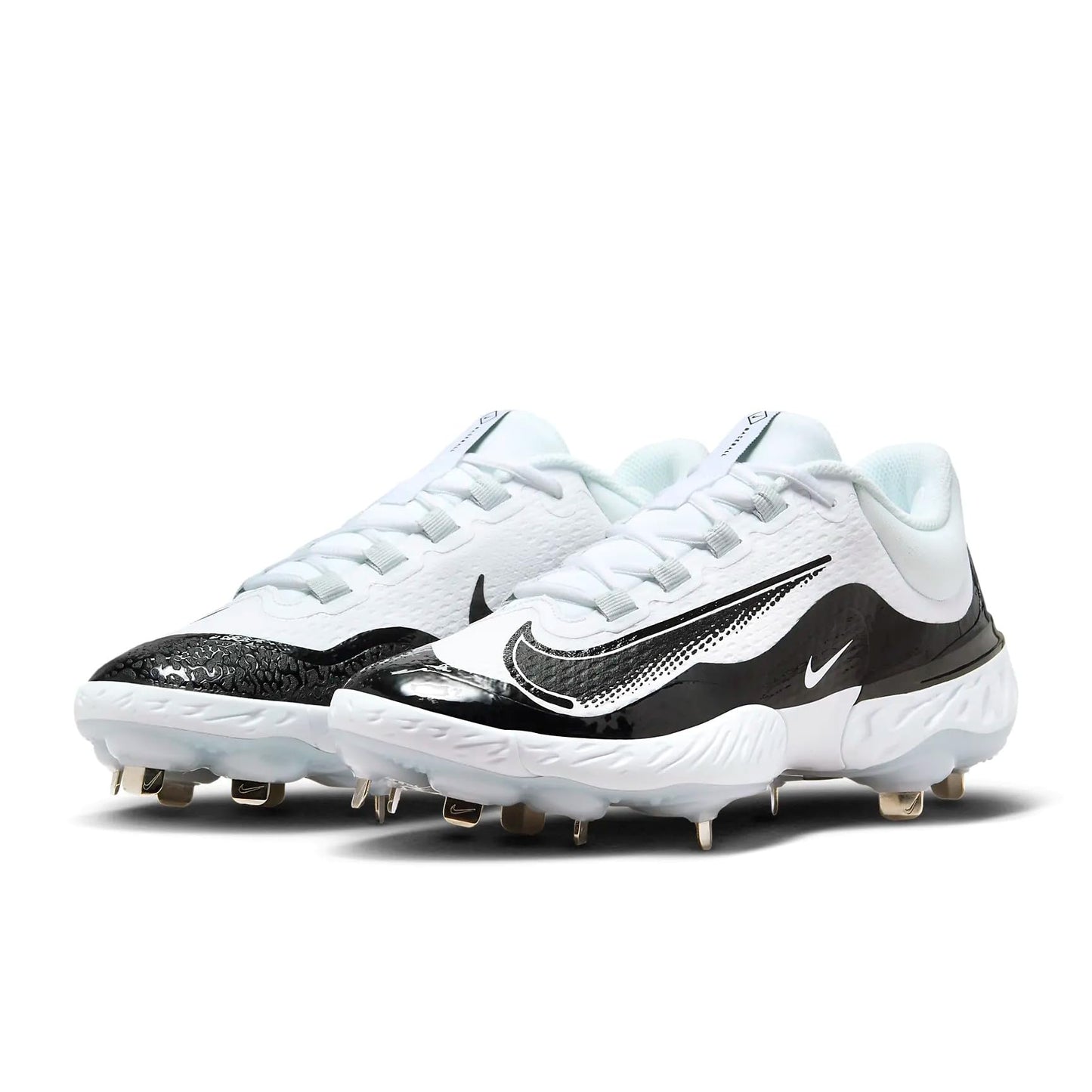 Nike Alpha Huarache Elite 4 Low Men's Baseball Cleat US (White/Black/Black, US Footwear Size System, Adult, Men, Numeric, Medium, 14)