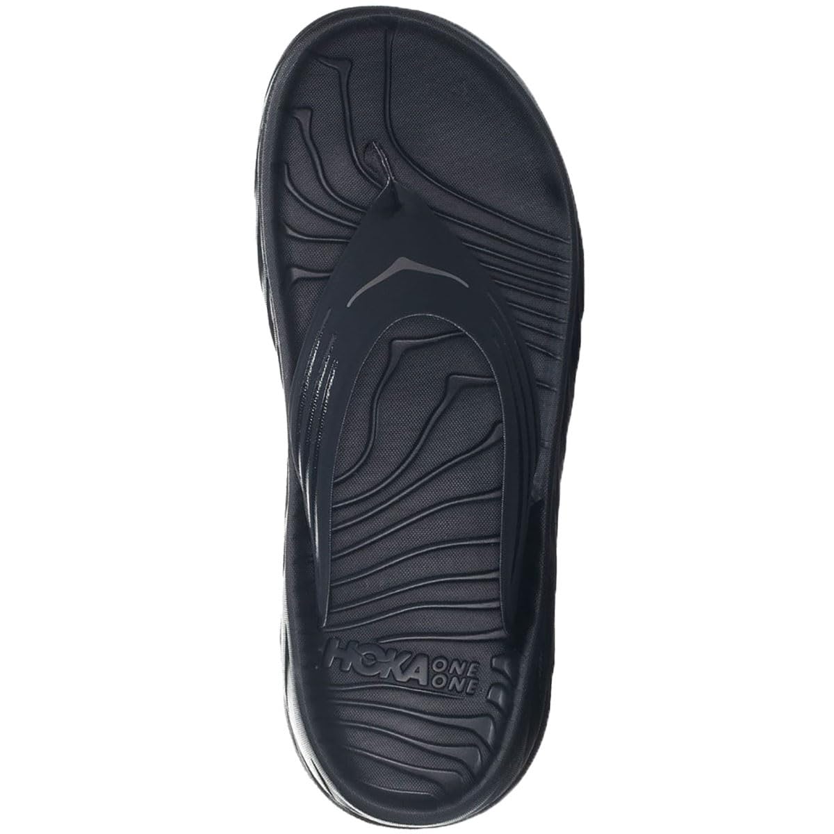 HOKA ONE ONE Men's Ora Recovery Flip 2 Sandals Black/Dark Gull Gray 9