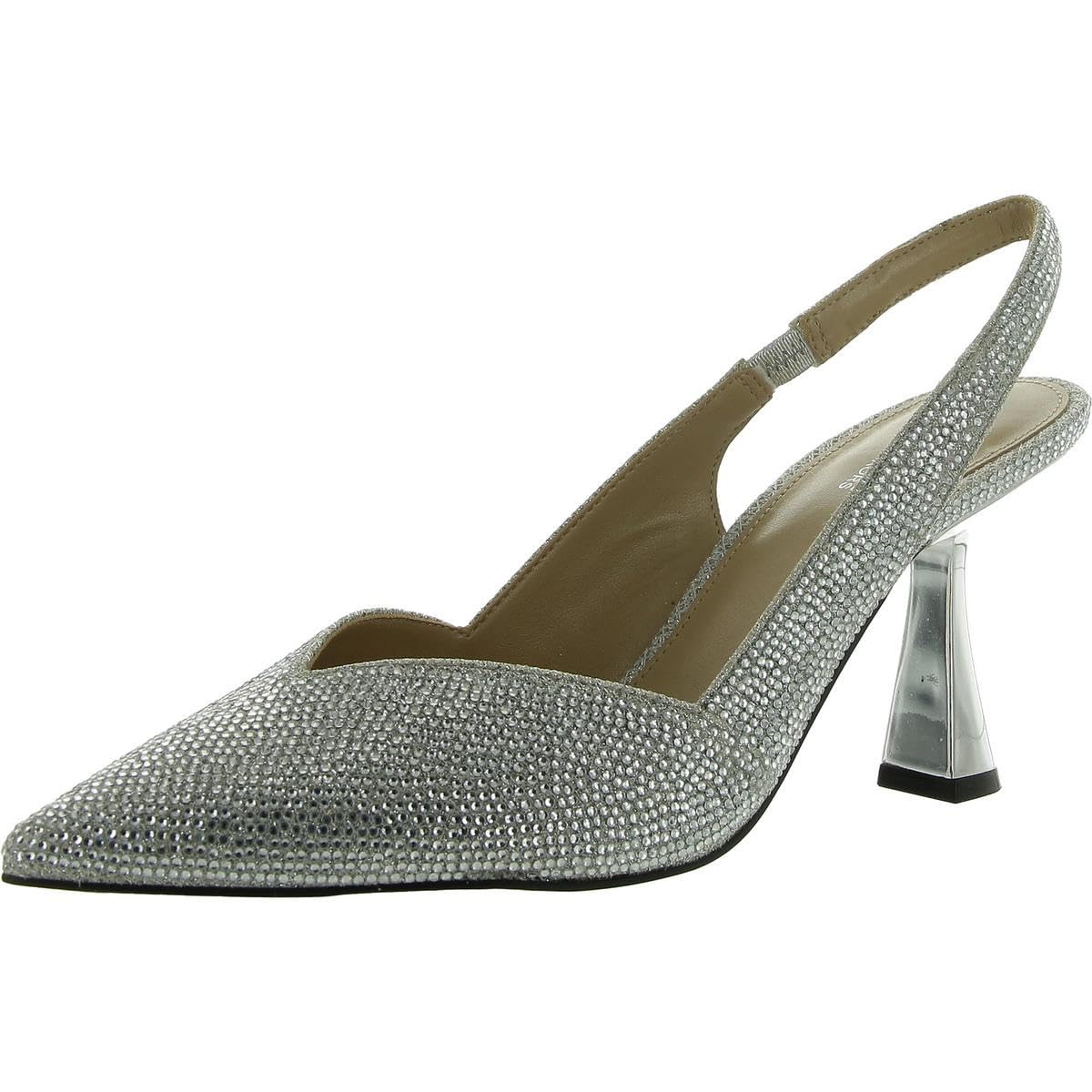 Michael Kors Chelsea Sling Silver 8.5 M