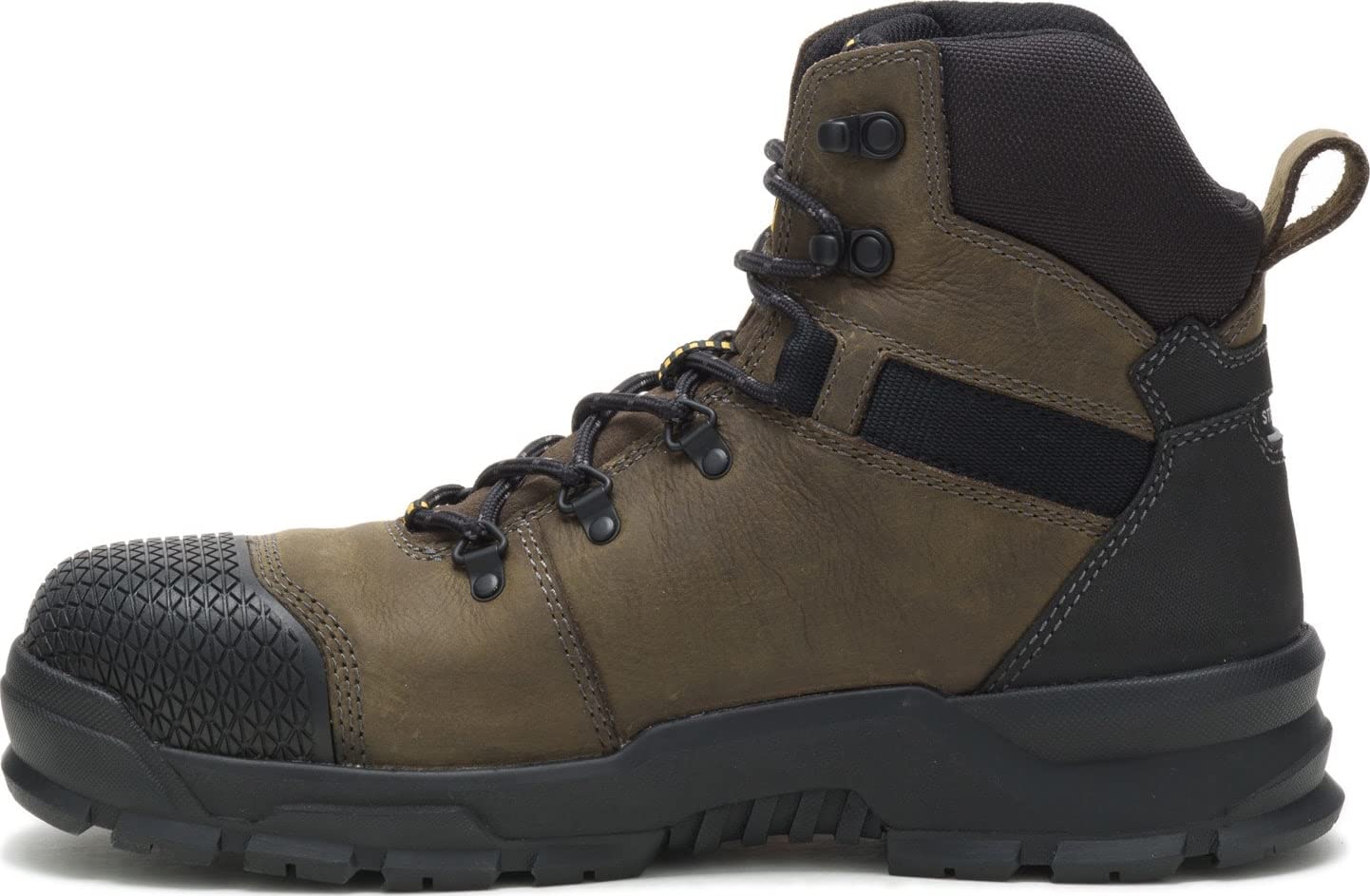 CAT Men's Accomplice Steel Toe Waterproof Construction Boot, Boulder, 9 Wide