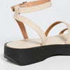 Madewell Women's The Birdie Double-Strap Platform Sandal, Summer Dune, Off White, 8.5 Medium US
