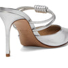 Schutz Women's Lela Mule, Prata, 10