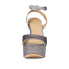 Michael Kors Jenson Platform Sandal Silver/Black 7 M