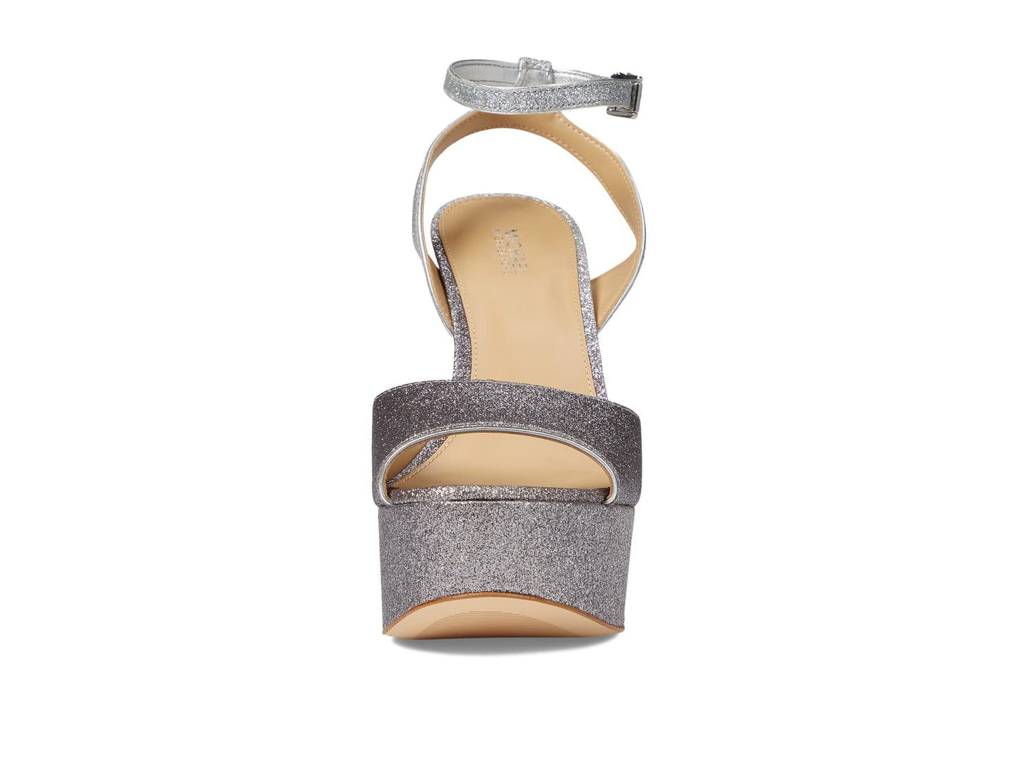 Michael Kors Jenson Platform Sandal Silver/Black 7 M