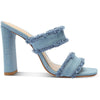 Schutz Women's Amely Sandal, Azul/Summer Jeans, 7