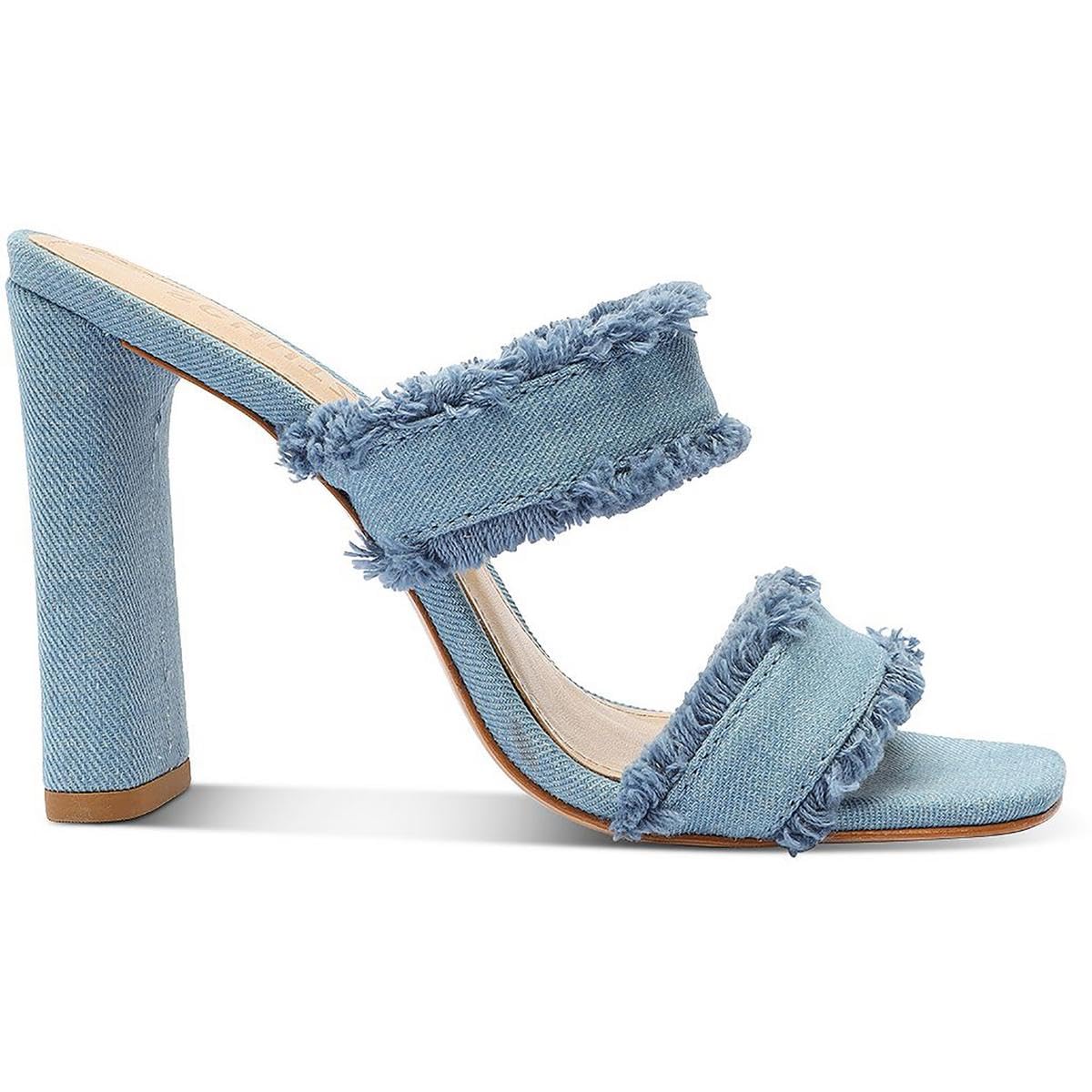 Schutz Women's Amely Sandal, Azul/Summer Jeans, 7