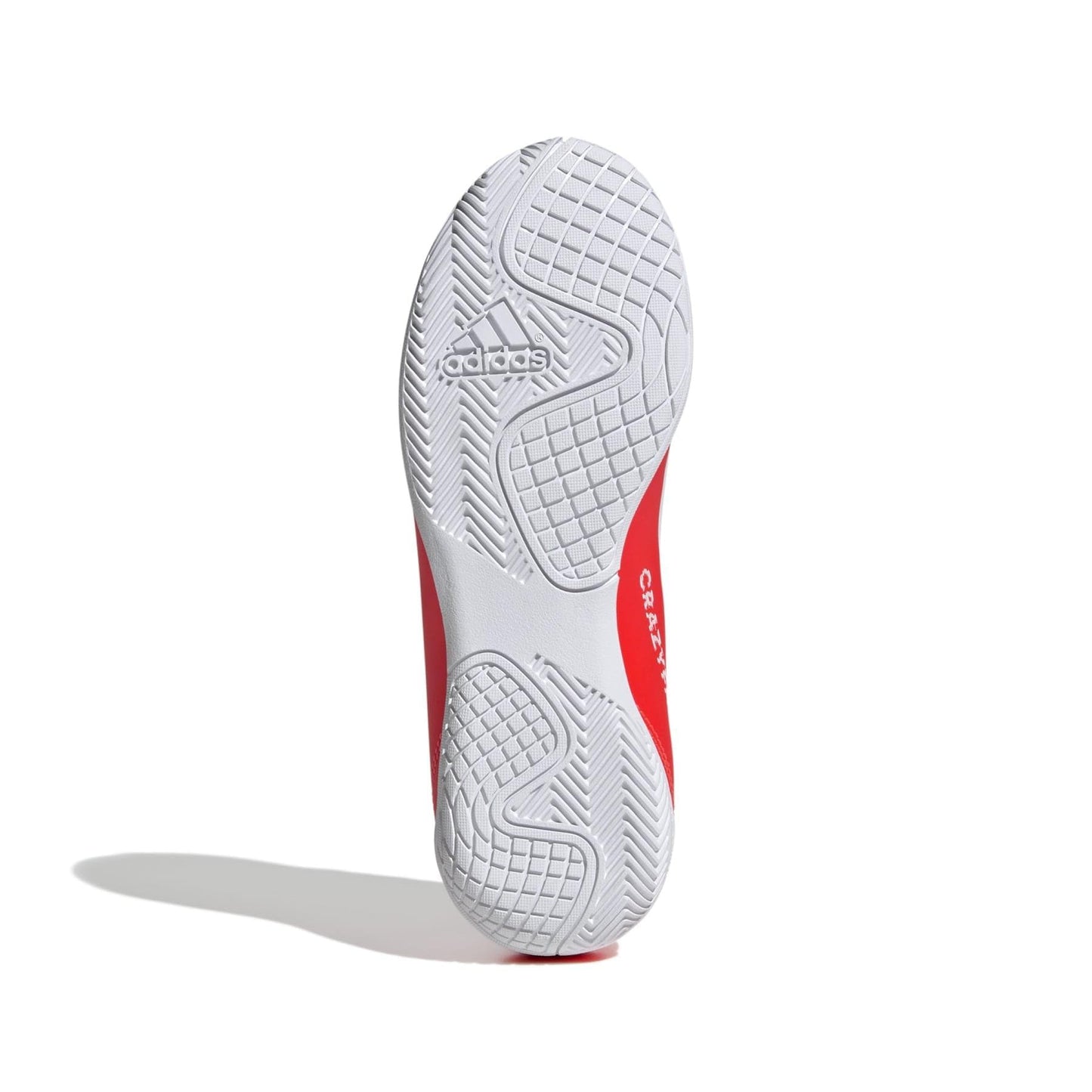 adidas Soccer X Crazyfast Club Indoor (Little Kid/Big Kid) Solar Red/White/Team Solar Yellow 4.5 Big Kid M
