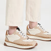 Madewell Kickoff Trainer Sneakers in Leather and Spot Dot Calf Hair Aged Stucco Multi 8 M