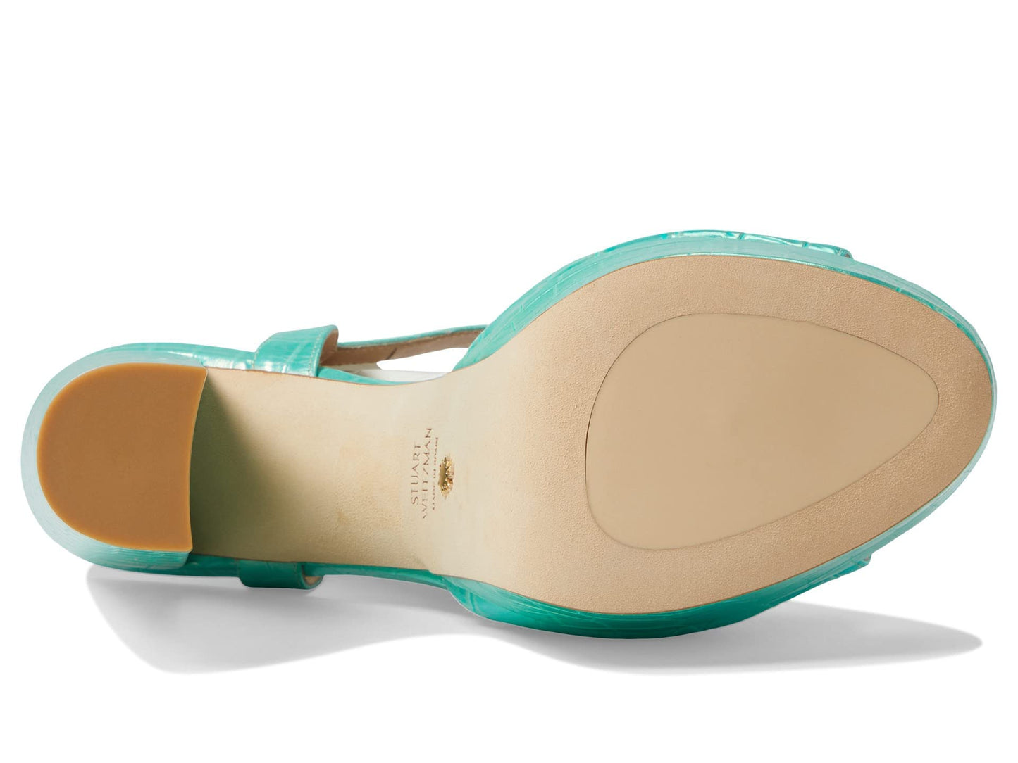 Stuart Weitzman Ryder 95 Platform Sandal Capri Ice 9 B