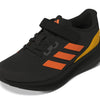 adidas Boy's Run Falcon 3.0 Elastic (Little Kid/Big Kid) Black/Screaming Orange/Solar Gold 3.5 Big Kid M