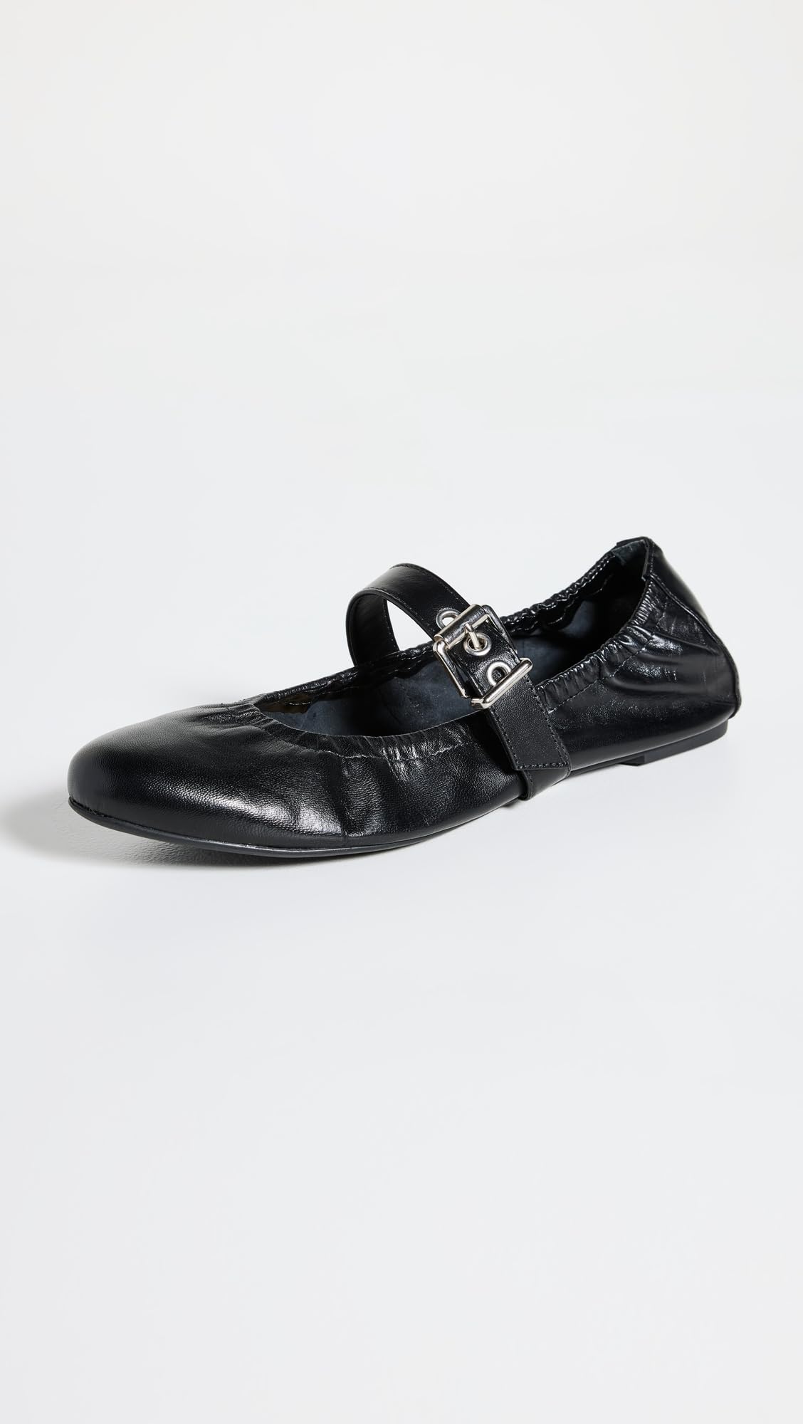 SCHUTZ Women's Calita Ballet Flat, Black, 7