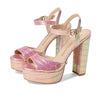 Stuart Weitzman Ryder 95 Platform Sandal Cotton Candy Ice 7 B