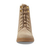 COLE HAAN WOMENS CAMEA WP COMBAT BOOT II, DARK LATTE WATERPROOF SUEDE, 10 C US