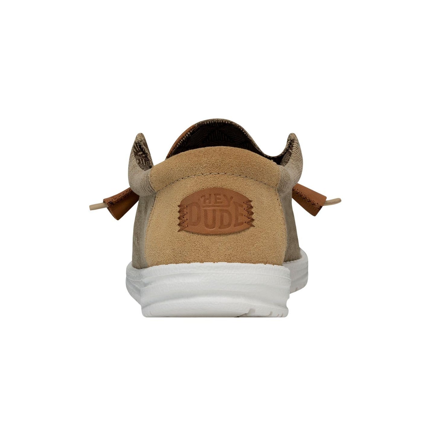 HEYDUDE Men's Wally Corduroy Slip On Loafer, Tan Size 9 | Lightweight Flex & Fold Outsole with Elastic Lace
