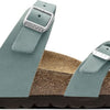 Birkenstock Unisex Franca Soft Footbed Sandal, Faded Aqua Nubuck, Size 39 EU (8-8.5 M US Women)