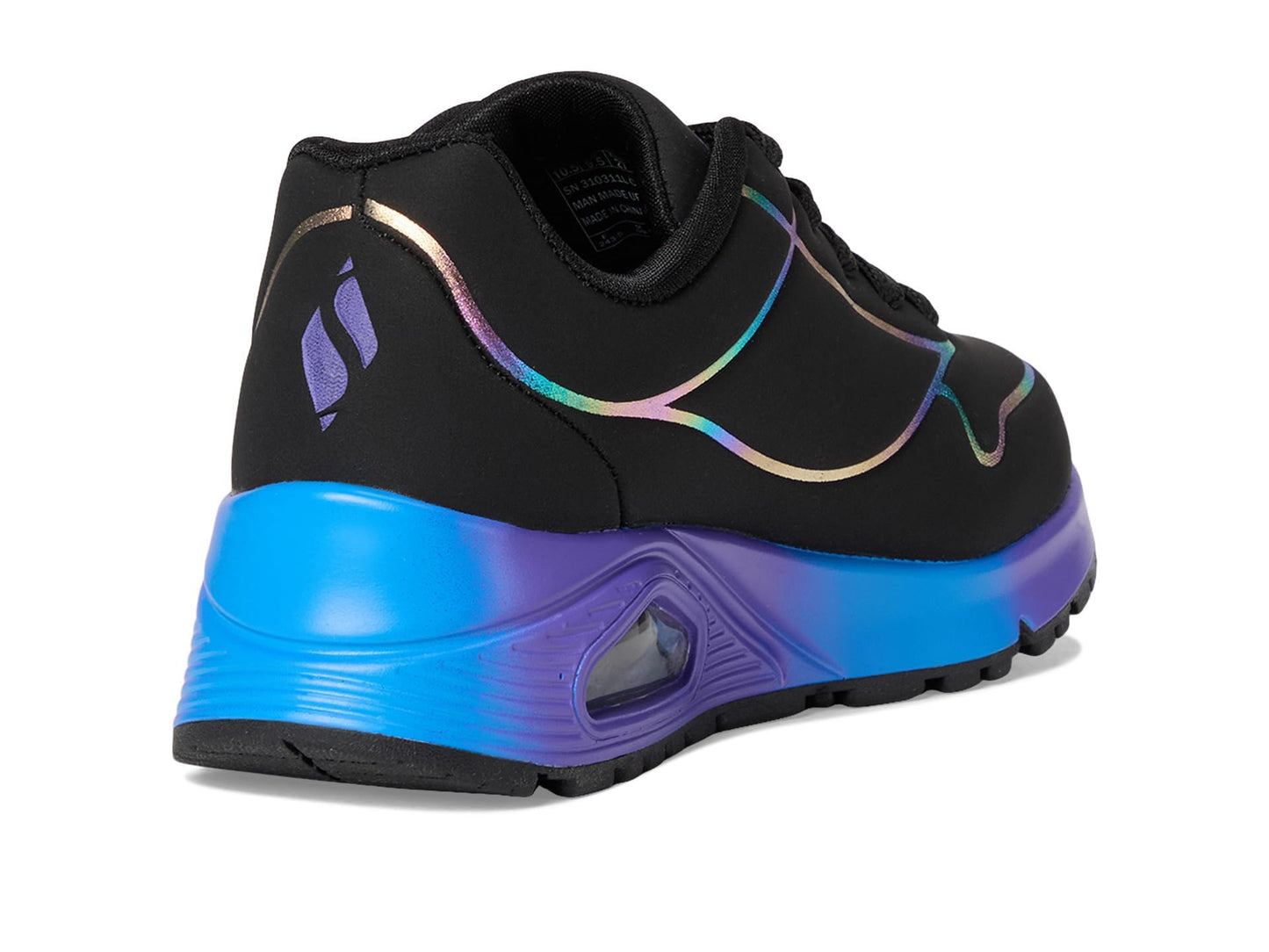 Skechers Women's Uno Gen1 310311L (Little Kid/Big Kid) Black/Multi 1 Medium