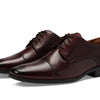 Florsheim Jackson Cap Toe Oxford Formal Shoe for Men - Leather Upper with Man-Made Lining, Snipped Toe, and Blind Eyelets Burgundy 9.5 M (D)