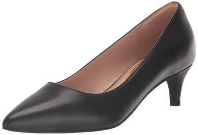 Cole Haan Women's Vandam Pump 45 mm Black Leather Waterproof 10.5 Medium