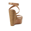 Stuart Weitzman 5050 Wedge Sandal Adobe/Natural 9 B