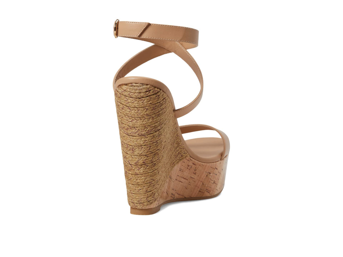 Stuart Weitzman 5050 Wedge Sandal Adobe/Natural 9 B