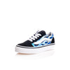 Vans Kid Old Skool Sneaker, (Camo Flame) Blue/Ice Camo, Size 13 Little Kid