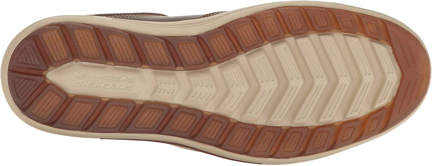 Skechers Men's Porter Vamen Slip-On Loafer, Brown, 8 M US