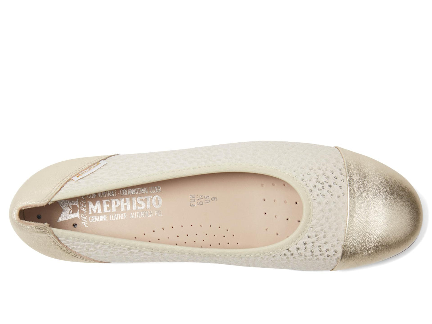 Mephisto Women's Erika 1 Ballet Flat, Light Sand Charm, 6.5