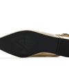 Free People Womens Jules Point Flat, Gold, 8 Medium