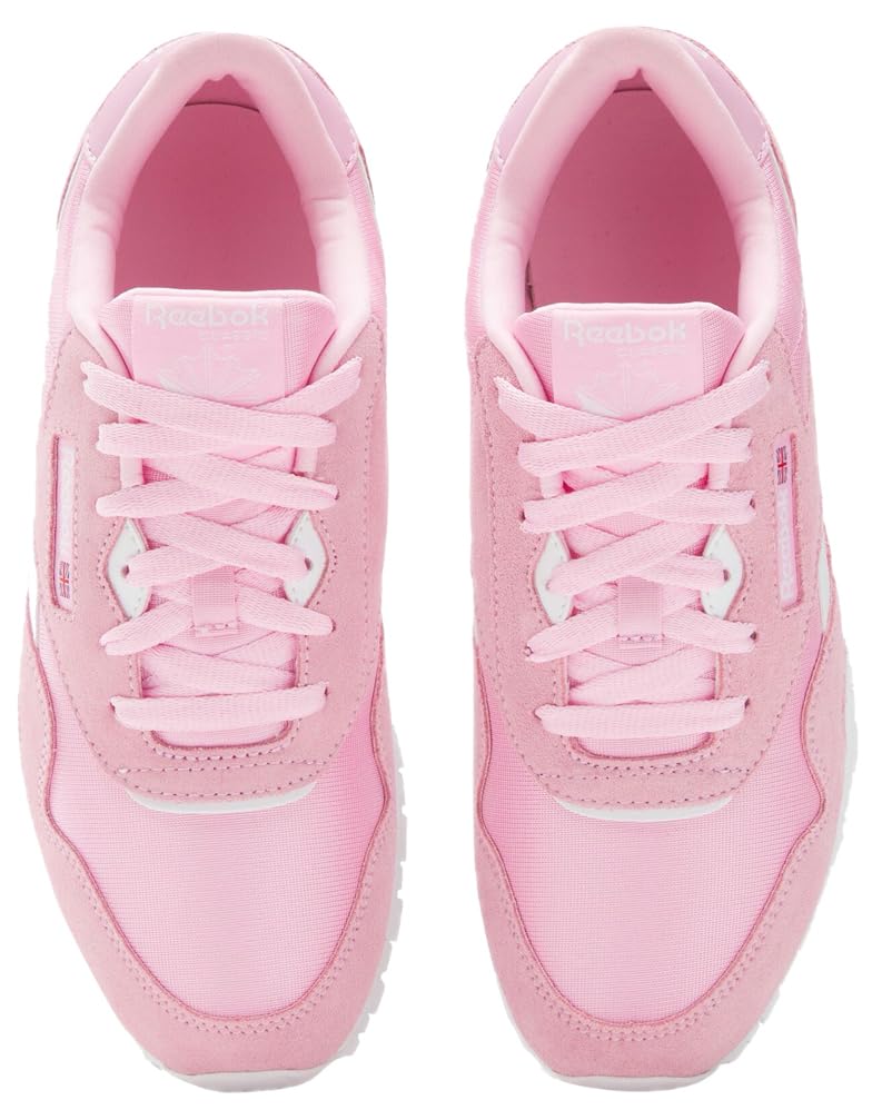 Reebok Unisex Kid's Classic Nylon Sneaker, Astro Rose/White, Little Kid 2