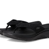 SKECHERS, Women's, Arch Fit 2.0 3-Pt Rhinestone Sandal, Black/Black, 11, Medium