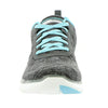 Skechers Women's Flex Appeal 2.0, Black/Blue, 8