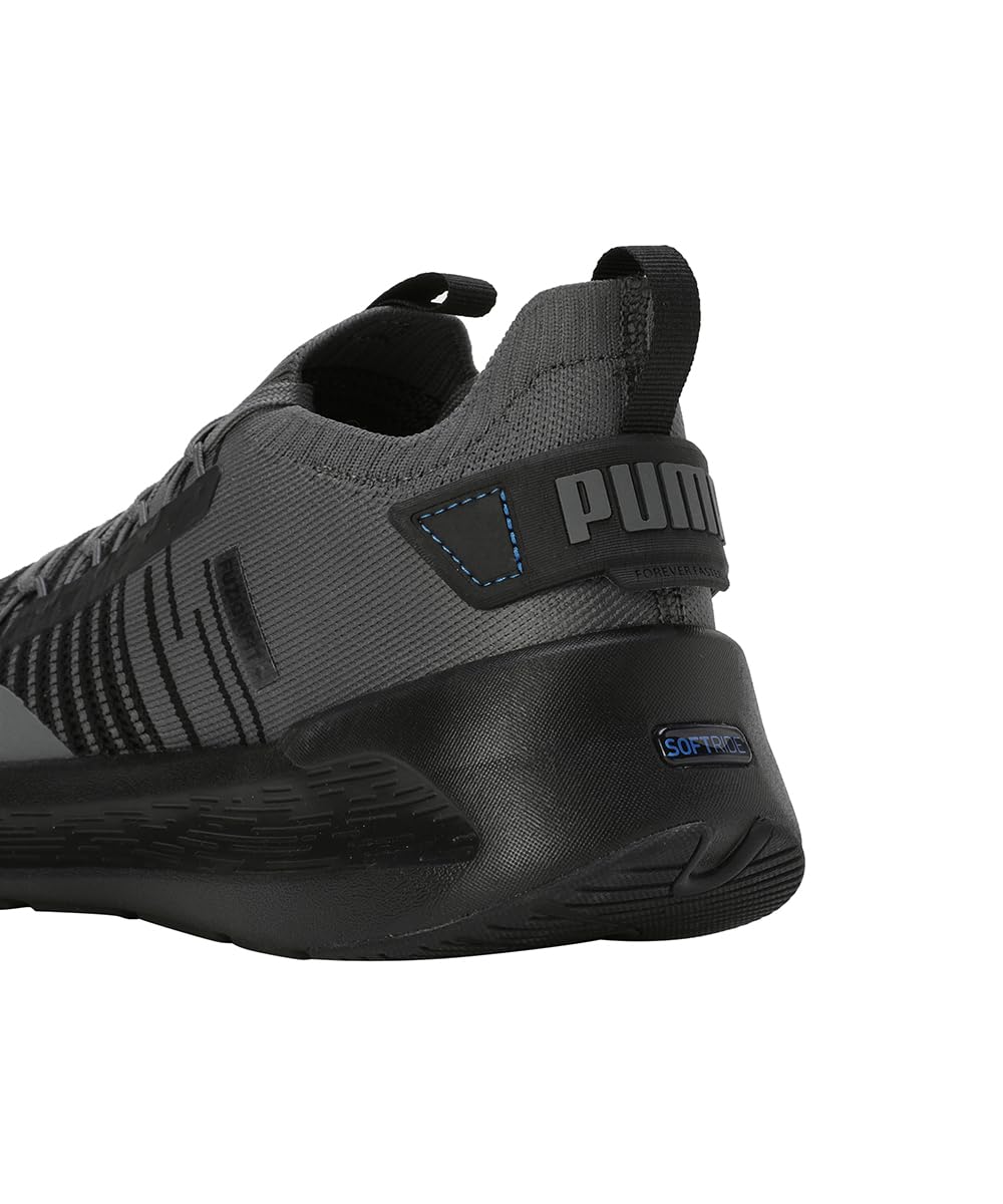 Puma Unisex's Softride Symmetry Fuzion Road Running Shoe, Puma Black Cool Dark Gray Puma Team Royal, 8 us