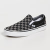 Vans Classic Slip On Unisex Sneakers, Black/Pewter Checkerboard, 11.5 US Women/10 US Men