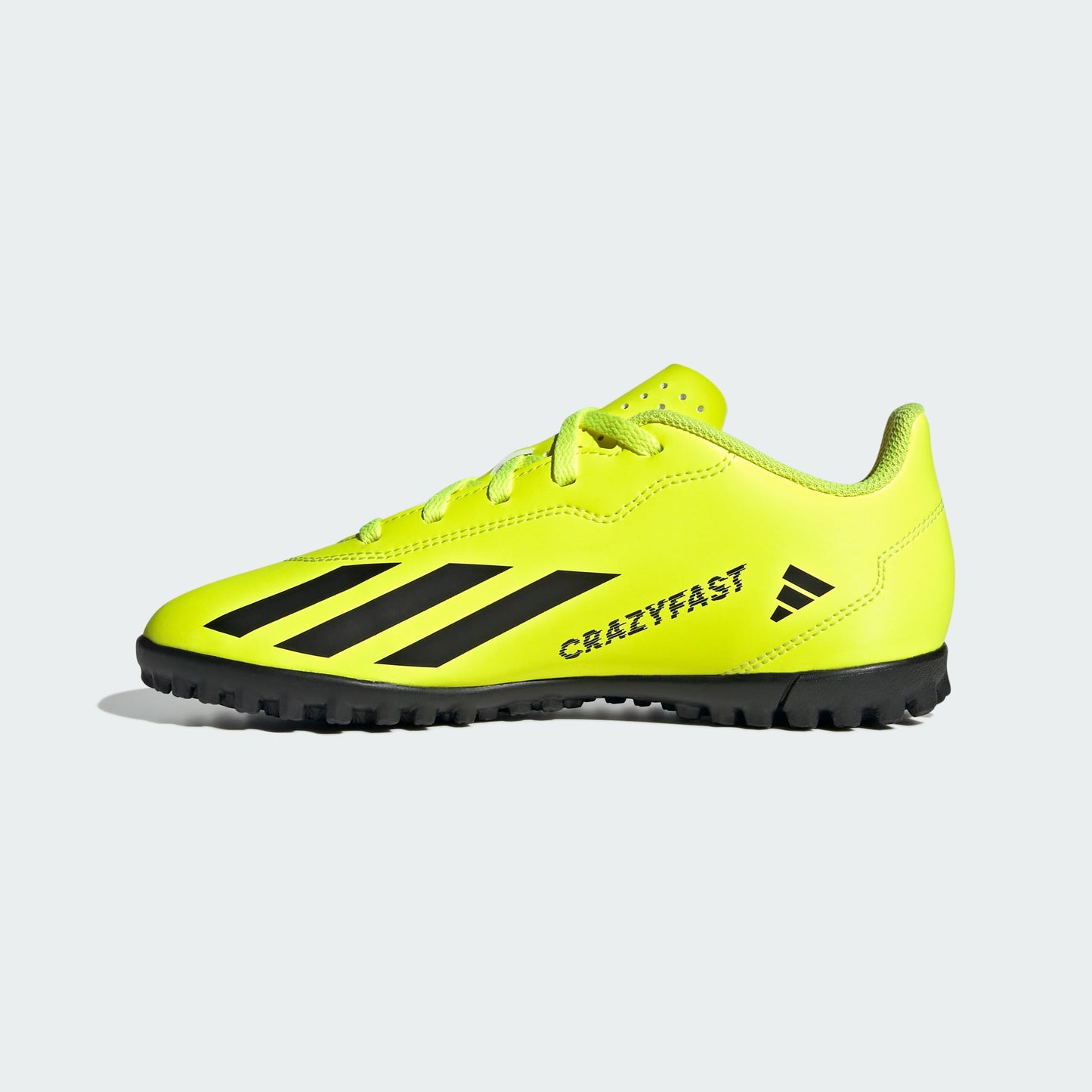 adidas Soccer X Crazyfast Club Turf (Little Kid/Big Kid) Team Solar Yellow/Black/White 5 Big Kid M